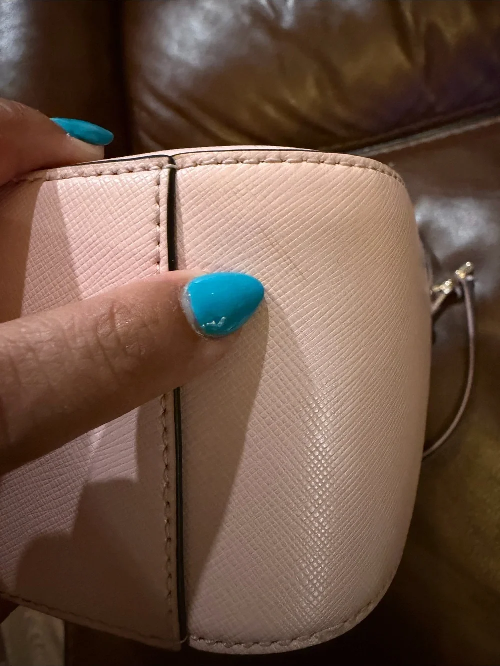 Kate Spade Perry Pink Saffiano Leather Shoulder Bag